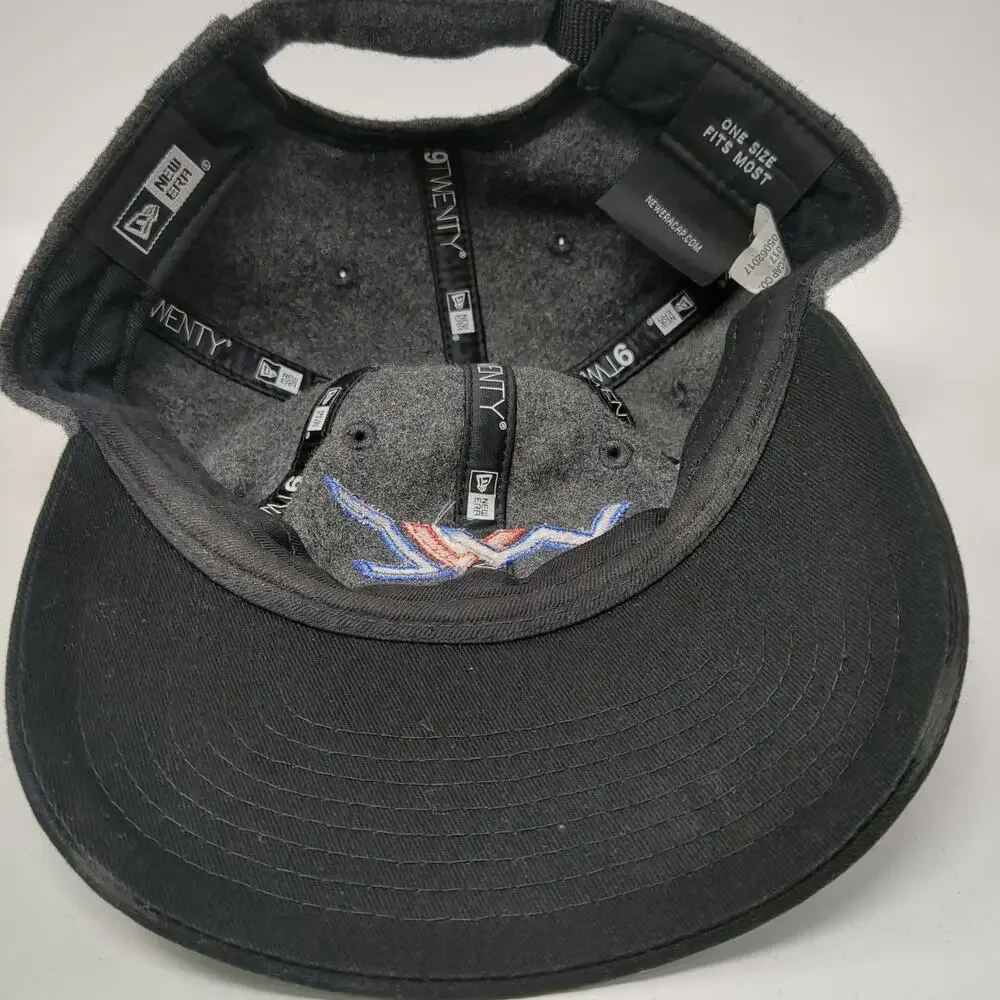 New Era Baseball Cap Gray One Size West Valley Construction Wool Slideback Hat